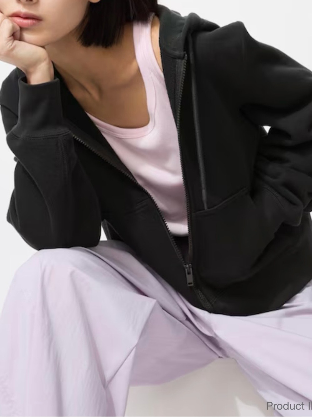 Uniqlo - Sweat Full-Zip Hoodie - Size: XS - Colour: Black